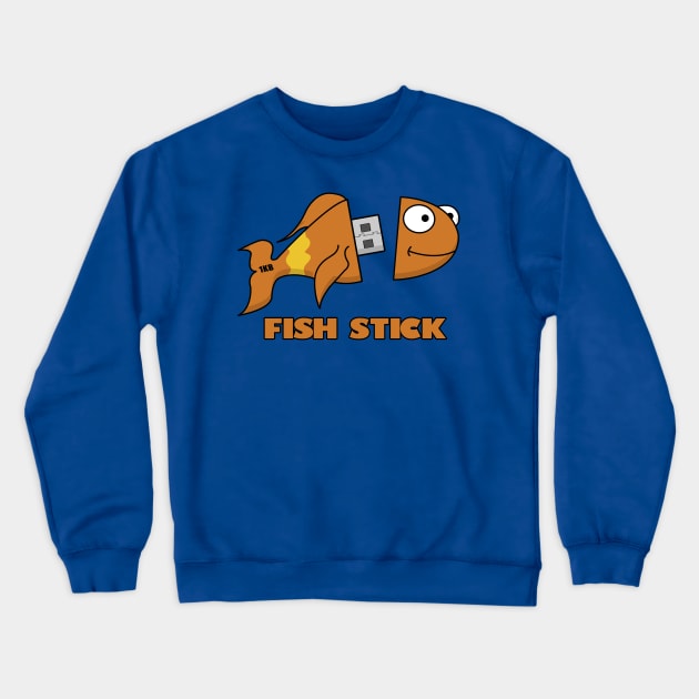 Fish Stick 1KB Crewneck Sweatshirt by Delinquent